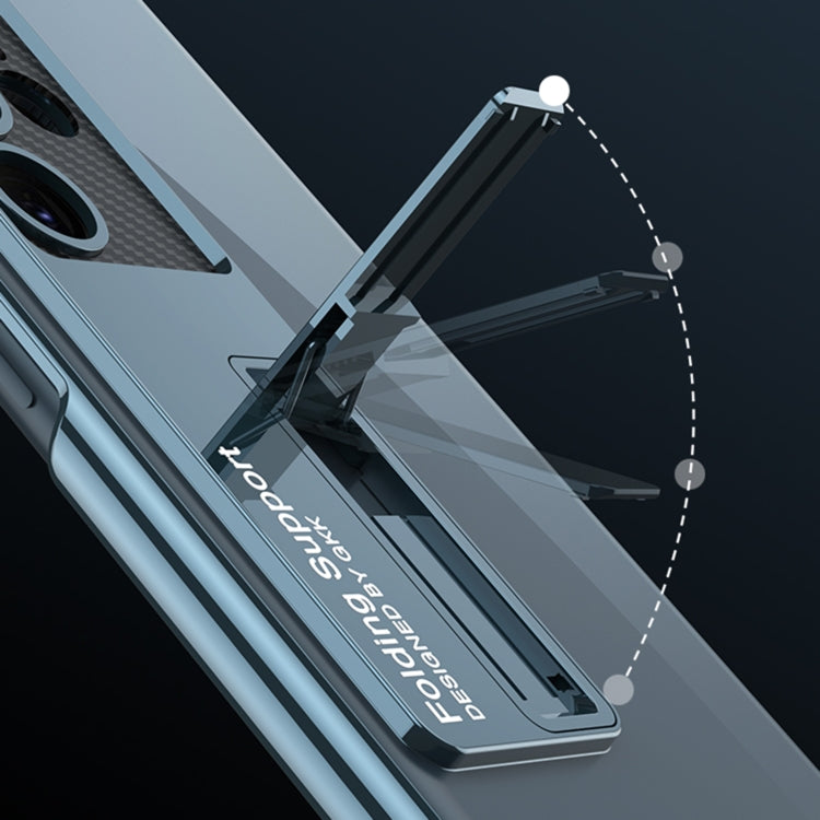 Für Samsung Galaxy S23 Ultra 5G GKK Galvanik Vollständige Abdeckung Schutzhülle für Mobiltelefon mit Halterung, Für Samsung Galaxy S23 Ultra 5G