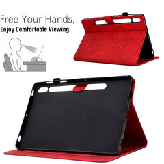 For Samsung Galaxy Tab S7 T870 / S8 X700 Rhombus Embossed Leather Smart Tablet Case, For Samsung Galaxy Tab S7 T870 / S8 X700