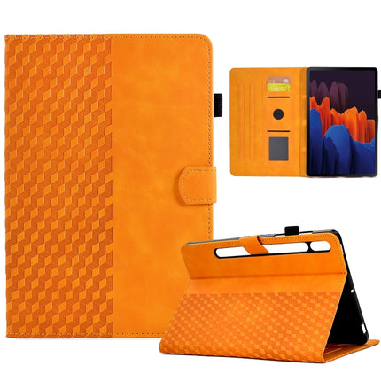 Für Samsung Galaxy Tab S7 T870 / S8 X700 Rhombus geprägte Leder Smart Tablet-Hülle, für Samsung Galaxy Tab S7 T870 / S8 X700