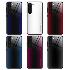 For Samsung Galaxy S23 5G Texture Gradient Glass TPU Phone Case, For Samsung Galaxy S23 5G