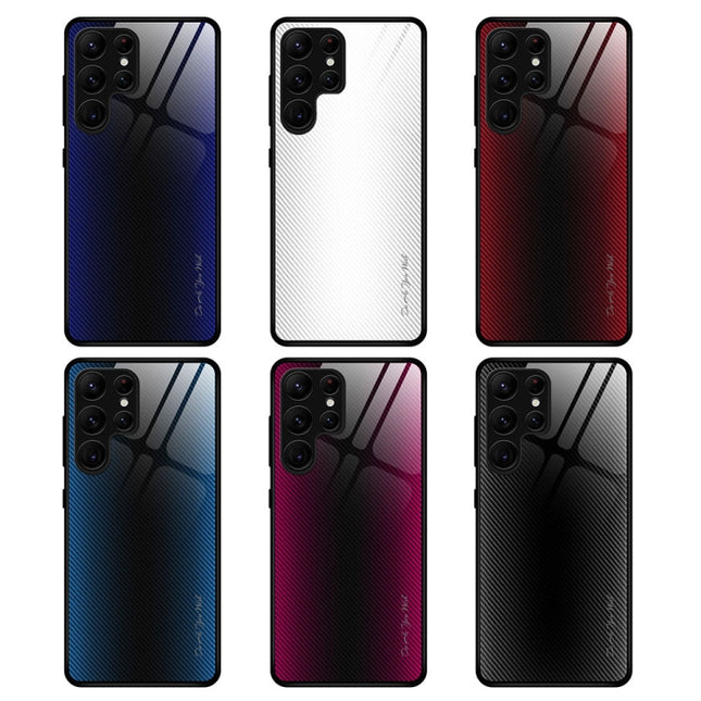 Funda de teléfono de TPU con textura de vidrio degradado para Samsung Galaxy S23 Ultra 5G, para Samsung Galaxy S23 Ultra 5G