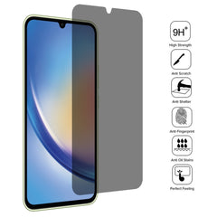 For Samsung Galaxy A34 5G Flat Surface Privacy Tempered Glass Film, For Samsung Galaxy A34 5G(1pc)