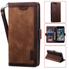 Retro Splicing Horizontal Flip Leather Case with Card Slots & Holder & Wallet, For Huawei P40 Pro, For Huawei P40, For Huawei Y6(2019), For Huawei Y7(2019), For iPhone 7 Plus / 8 Plus