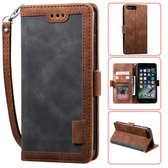 Retro Splicing Horizontal Flip Leather Case with Card Slots & Holder & Wallet, For Huawei P40 Pro, For Huawei P40, For Huawei Y6(2019), For Huawei Y7(2019), For iPhone 7 Plus / 8 Plus