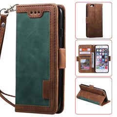 Funda de cuero con tapa horizontal con ranuras para tarjetas, soporte y billetera, estilo retro, para iPhone 6 Plus, para iPhone SE 2022/SE 2020/8/7, para iPhone X/XS, para iPhone XR, para Xiaomi Redmi K20