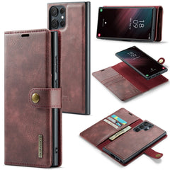 DG.MING Crazy Horse Texture Detachable Magnetic Leather Case, For Samsung Galaxy S23 Ultra 5G