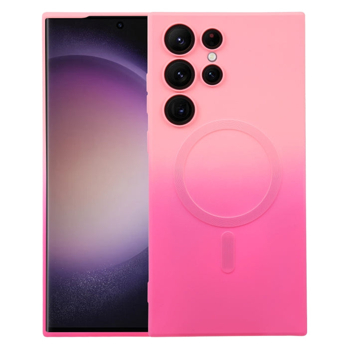 Liquid TPU Silicone Gradient MagSafe Phone Case, For Samsung Galaxy S23 Ultra 5G, For Samsung Galaxy S22 Ultra 5G