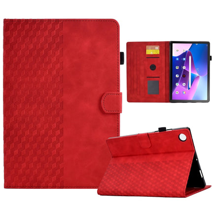 Rhombus Embossed Leather Smart Tablet Case, For Lenovo Tab M10 Plus Gen 3, For Lenovo Tab P11 / J606F
