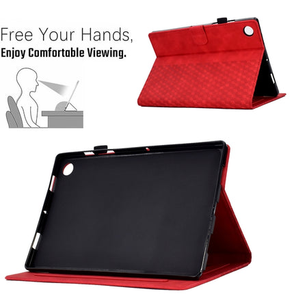 Rhombus Embossed Leather Smart Tablet Case, For Lenovo Tab M10 Plus Gen 3, For Lenovo Tab P11 / J606F