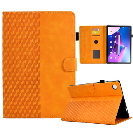 Rhombus Embossed Leather Smart Tablet Case, For Lenovo Tab M10 Plus Gen 3, For Lenovo Tab P11 / J606F