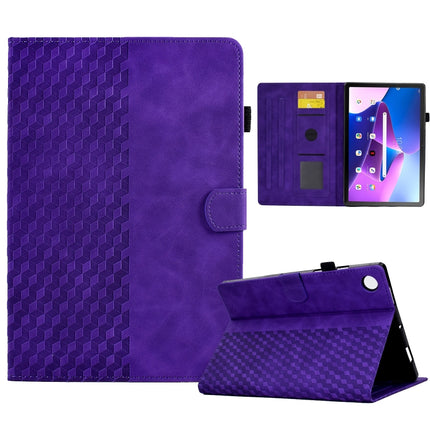 Rhombus Embossed Leather Smart Tablet Case, For Lenovo Tab M10 Plus Gen 3, For Lenovo Tab P11 / J606F