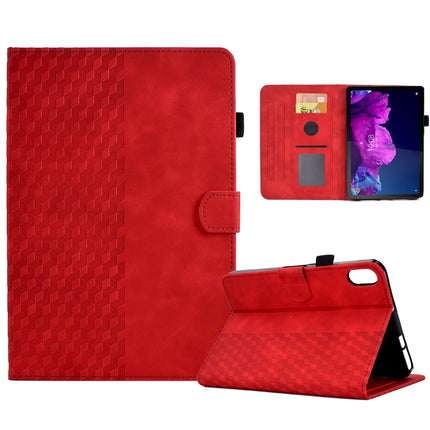Rhombus Embossed Leather Smart Tablet Case, For Lenovo Tab M10 Plus Gen 3, For Lenovo Tab P11 / J606F