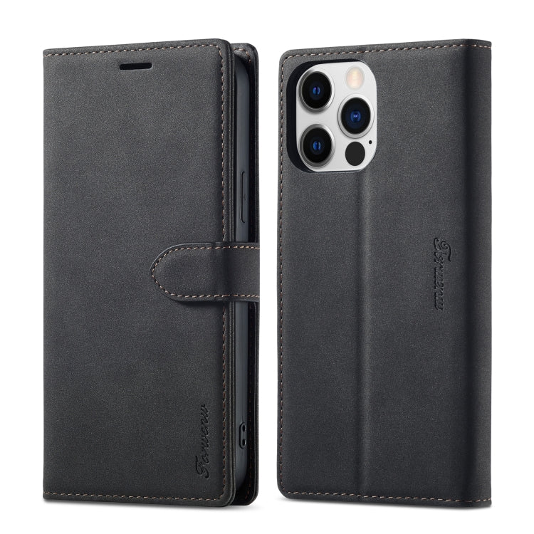 Forwenw F1 Series Matte Strong Magnetism Leather Phone Case, For iPhone 14 Pro Max