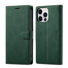 Forwenw F1 Series Matte Strong Magnetism Leather Phone Case, For iPhone 14 Pro Max