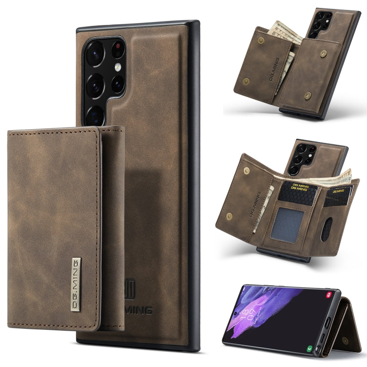 DG.MING M1 Series 3-Fold Multi Card Wallet + Magnetic Phone Case, For Samsung Galaxy S23 5G, For Samsung Galaxy S23+ 5G, For Samsung Galaxy S23 Ultra 5G