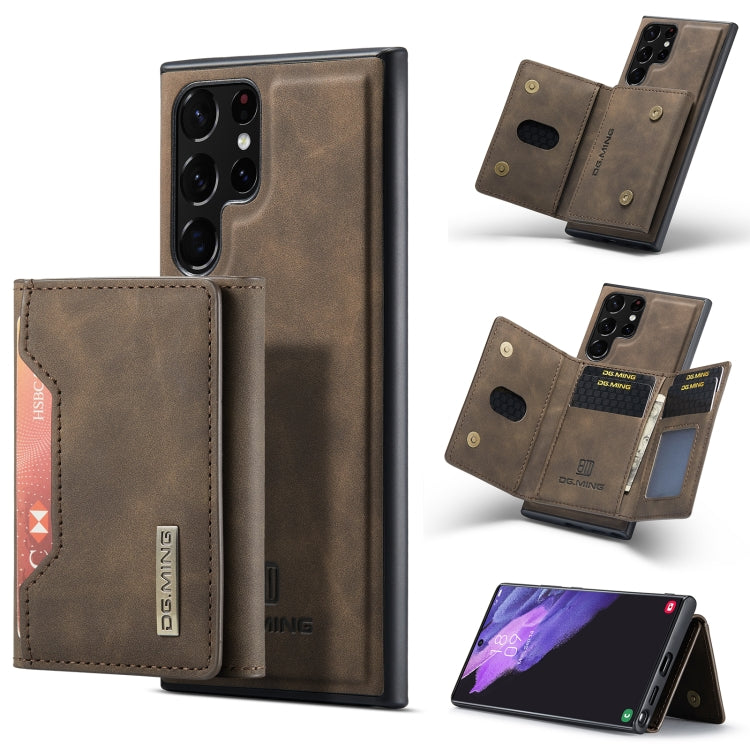 DG.MING M2 Series 3-Fold Multi Card Bag + Magnetic Phone Case, For Samsung Galaxy S23 5G, For Samsung Galaxy S23+ 5G, For Samsung Galaxy S23 Ultra 5G
