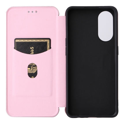 Carbon Fiber Texture Flip Leather Phone Case, For OPPO Reno8 T 4G, For Motorola Moto E13 4G, For Motorola Moto G73 5G, For Xiaomi Redmi 12C