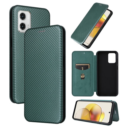 Carbon Fiber Texture Flip Leather Phone Case, For OPPO Reno8 T 4G, For Motorola Moto E13 4G, For Motorola Moto G73 5G, For Xiaomi Redmi 12C