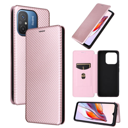 Carbon Fiber Texture Flip Leather Phone Case, For OPPO Reno8 T 4G, For Motorola Moto E13 4G, For Motorola Moto G73 5G, For Xiaomi Redmi 12C
