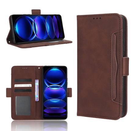 Skin Feel Calf Texture Card Slots Leather Phone Case, For Sharp Rouvo V, For Xiaomi Poco X5 5G / Redmi Note 12 5G, For OnePlus 11 5G, For ZTE Libero 5G III