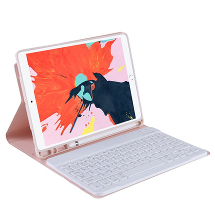 T11B 2020 para iPad de 11 pulgadas (2020/2018) Funda protectora ultrafina con teclado Bluetooth de TPU en color caramelo con soporte y ranura para lápiz, para iPad de 11 pulgadas (2020/2018)