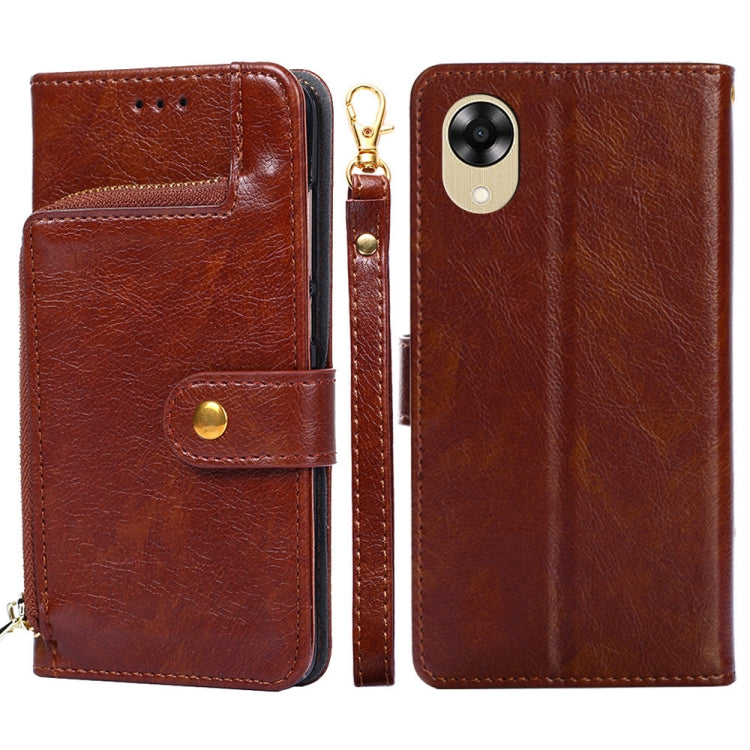Zipper Bag Leather Phone Case, For Motorola Moto E13 4G, For OPPO A17k, For OPPO Reno8 T 4G, For Xiaomi Poco X5 Pro / Redmi Note 12 Pro Speed, For Honor X9a 5G