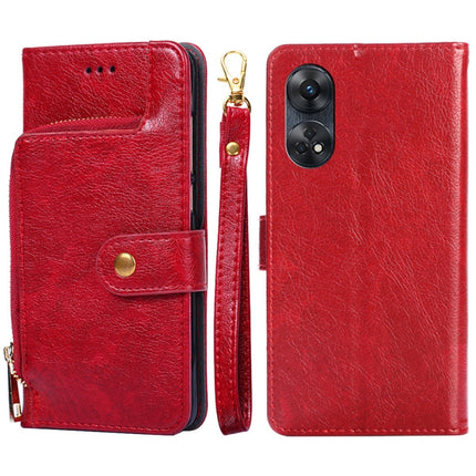Zipper Bag Leather Phone Case, For Motorola Moto E13 4G, For OPPO A17k, For OPPO Reno8 T 4G, For Xiaomi Poco X5 Pro / Redmi Note 12 Pro Speed, For Honor X9a 5G