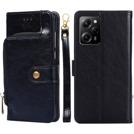 Zipper Bag Leather Phone Case, For Motorola Moto E13 4G, For OPPO A17k, For OPPO Reno8 T 4G, For Xiaomi Poco X5 Pro / Redmi Note 12 Pro Speed, For Honor X9a 5G