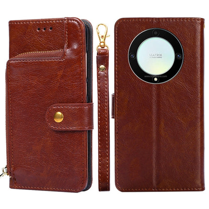 Zipper Bag Leather Phone Case, For Motorola Moto E13 4G, For OPPO A17k, For OPPO Reno8 T 4G, For Xiaomi Poco X5 Pro / Redmi Note 12 Pro Speed, For Honor X9a 5G