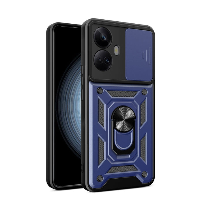 Sliding Camera Cover Design Phone Case, For Realme 10 Pro+ 5G, For Realme C33 4G