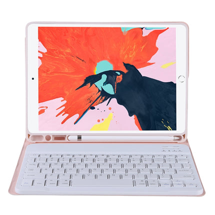 T07BB Funda protectora ultrafina con teclado Bluetooth de TPU en color caramelo para iPad de 9,7 pulgadas, iPad Pro de 9,7 pulgadas, iPad Air 2 y Air (2018 y 2017), con soporte y ranura para lápiz, para iPad de 9,7 pulgadas