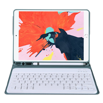 T07BB Funda protectora ultrafina con teclado Bluetooth de TPU en color caramelo para iPad de 9,7 pulgadas, iPad Pro de 9,7 pulgadas, iPad Air 2 y Air (2018 y 2017), con soporte y ranura para lápiz, para iPad de 9,7 pulgadas