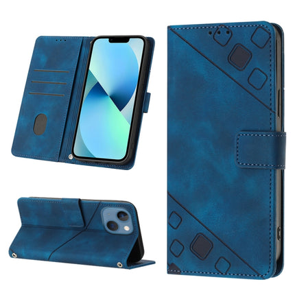 Skin-feel Embossed Leather Phone Case, For iPhone 14, For iPhone 14 Plus, For iPhone 14 Pro, For iPhone 14 Pro Max