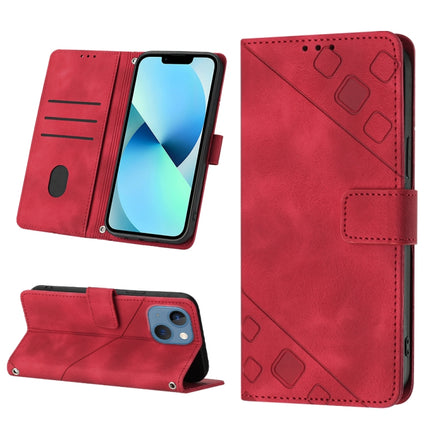 Skin-feel Embossed Leather Phone Case, For iPhone 14, For iPhone 14 Plus, For iPhone 14 Pro, For iPhone 14 Pro Max
