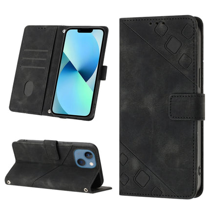 Skin-feel Embossed Leather Phone Case, For iPhone 14, For iPhone 14 Plus, For iPhone 14 Pro, For iPhone 14 Pro Max