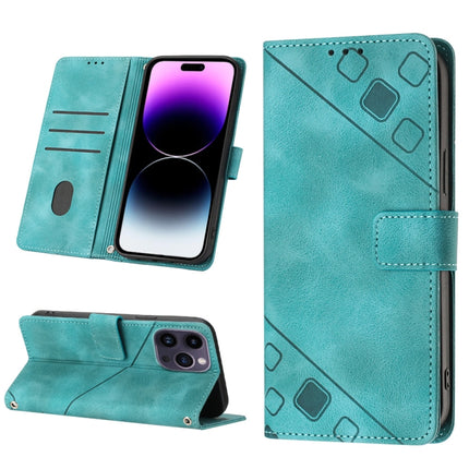 Skin-feel Embossed Leather Phone Case, For iPhone 14, For iPhone 14 Plus, For iPhone 14 Pro, For iPhone 14 Pro Max