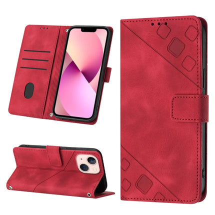 Skin-feel Embossed Leather Phone Case, For iPhone 13 mini, For iPhone 13, For iPhone 13 Pro, For iPhone 13 Pro Max