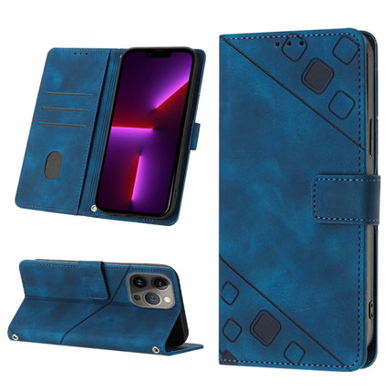 Skin-feel Embossed Leather Phone Case, For iPhone 13 mini, For iPhone 13, For iPhone 13 Pro, For iPhone 13 Pro Max