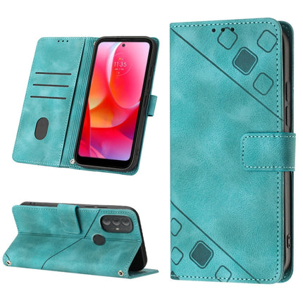 Skin-feel Embossed Leather Phone Case, For Motorola Moto G Power 2022, For Motorola Moto E22i 4G / E22 4G, For Motorola Moto E30 / E40 / E20, For Motorola Moto E32 4G / E32S