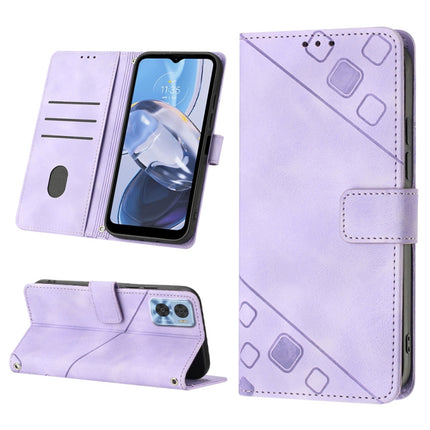 Skin-feel Embossed Leather Phone Case, For Motorola Moto G Power 2022, For Motorola Moto E22i 4G / E22 4G, For Motorola Moto E30 / E40 / E20, For Motorola Moto E32 4G / E32S