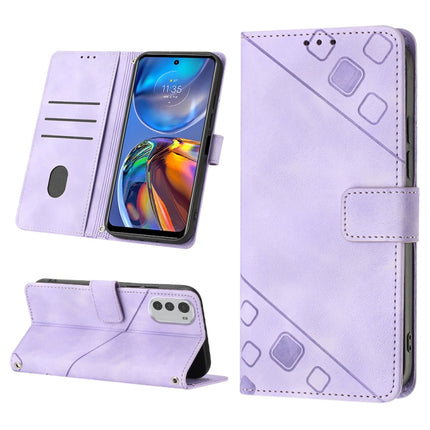 Skin-feel Embossed Leather Phone Case, For Motorola Moto G Power 2022, For Motorola Moto E22i 4G / E22 4G, For Motorola Moto E30 / E40 / E20, For Motorola Moto E32 4G / E32S