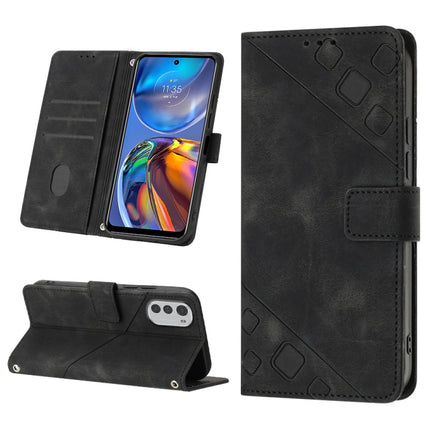 Skin-feel Embossed Leather Phone Case, For Motorola Moto G Power 2022, For Motorola Moto E22i 4G / E22 4G, For Motorola Moto E30 / E40 / E20, For Motorola Moto E32 4G / E32S