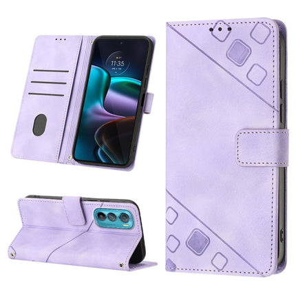 Skin-feel Embossed Leather Phone Case, For Motorola Moto Edge 30, For Motorola Edge 30 Pro / Edge+ 2022, For Motorola Moto G 5G 2022, For Motorola Moto G32