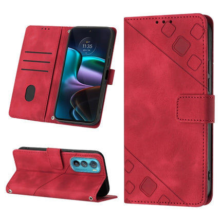 Skin-feel Embossed Leather Phone Case, For Motorola Moto Edge 30, For Motorola Edge 30 Pro / Edge+ 2022, For Motorola Moto G 5G 2022, For Motorola Moto G32