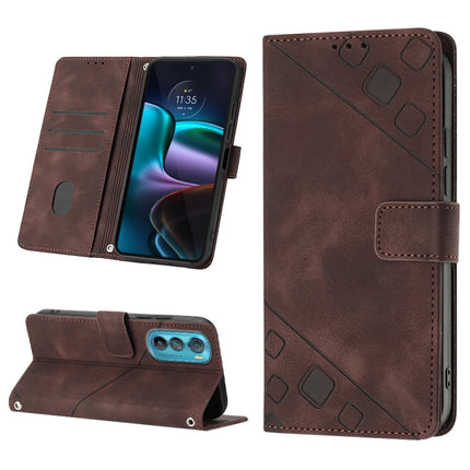 Skin-feel Embossed Leather Phone Case, For Motorola Moto Edge 30, For Motorola Edge 30 Pro / Edge+ 2022, For Motorola Moto G 5G 2022, For Motorola Moto G32