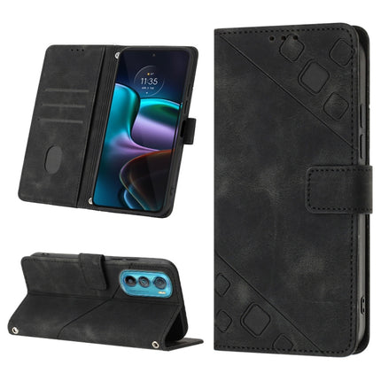 Skin-feel Embossed Leather Phone Case, For Motorola Moto Edge 30, For Motorola Edge 30 Pro / Edge+ 2022, For Motorola Moto G 5G 2022, For Motorola Moto G32
