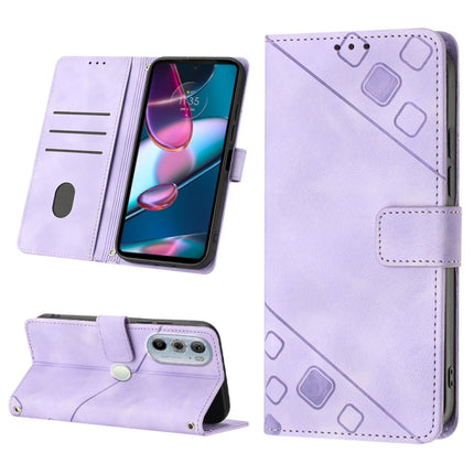 Skin-feel Embossed Leather Phone Case, For Motorola Moto Edge 30, For Motorola Edge 30 Pro / Edge+ 2022, For Motorola Moto G 5G 2022, For Motorola Moto G32