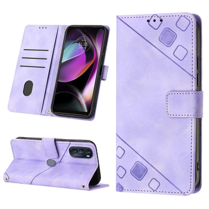 Skin-feel Embossed Leather Phone Case, For Motorola Moto Edge 30, For Motorola Edge 30 Pro / Edge+ 2022, For Motorola Moto G 5G 2022, For Motorola Moto G32
