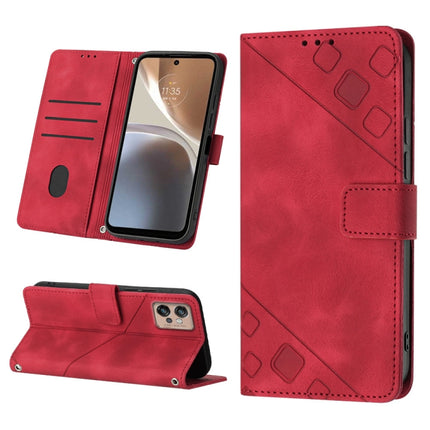 Skin-feel Embossed Leather Phone Case, For Motorola Moto Edge 30, For Motorola Edge 30 Pro / Edge+ 2022, For Motorola Moto G 5G 2022, For Motorola Moto G32