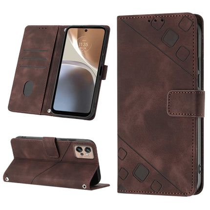 Skin-feel Embossed Leather Phone Case, For Motorola Moto Edge 30, For Motorola Edge 30 Pro / Edge+ 2022, For Motorola Moto G 5G 2022, For Motorola Moto G32